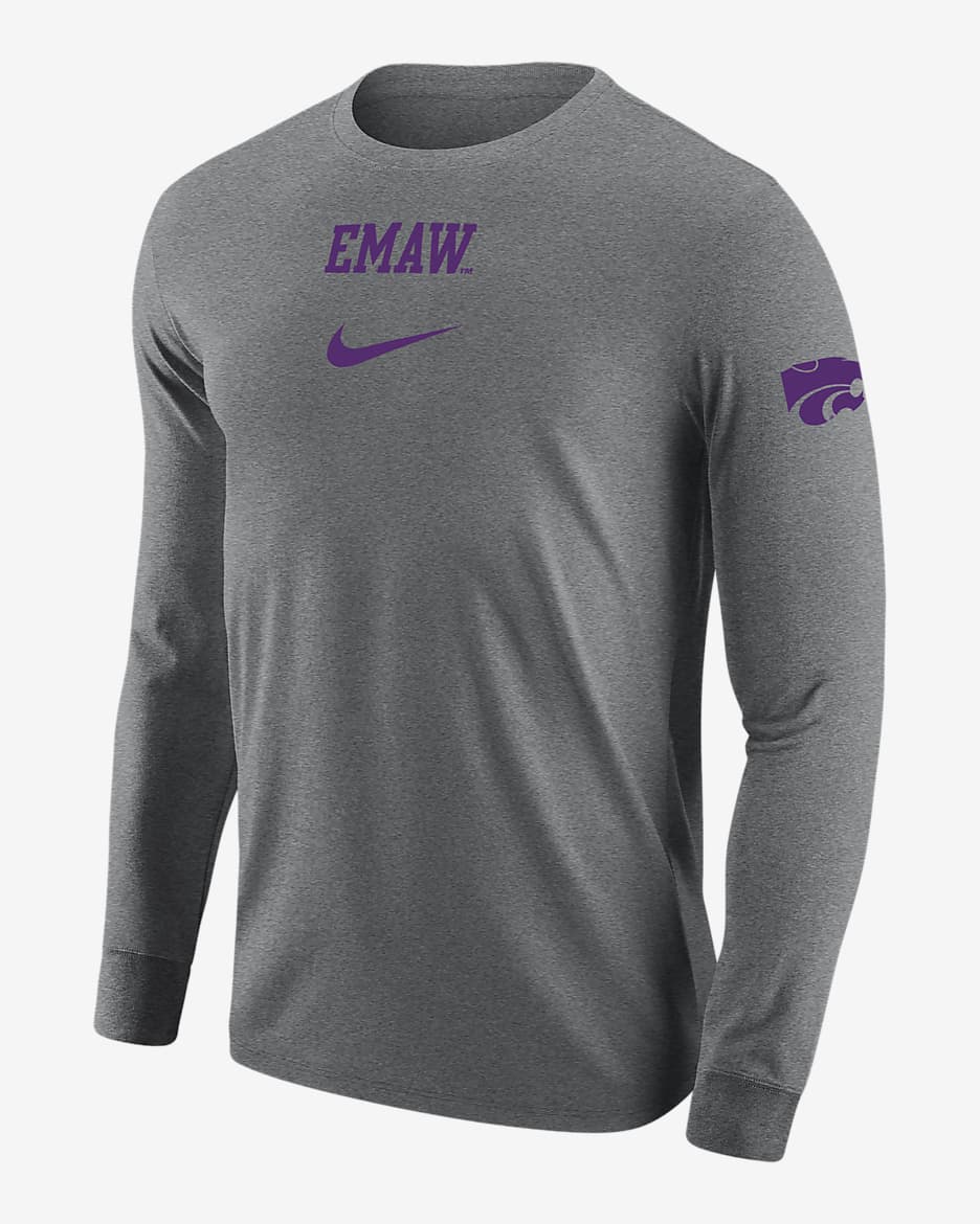 Kansas State Men s Nike College Long Sleeve T Shirt